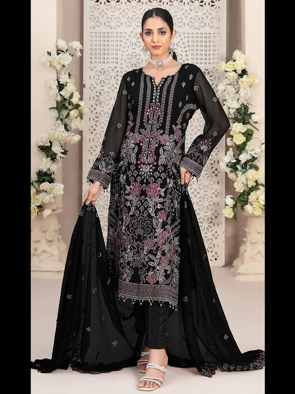 Black Georgette Pant Suit 189572